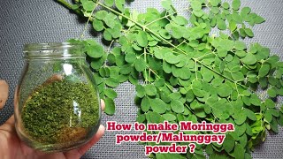 Moringga powderMalunggay powder [upl. by Schlicher]