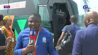 LARRIVÉE DES LIONS INDOMPTABLES AU STADE DE LA PAIX DE BOUAKÉ [upl. by Christel]