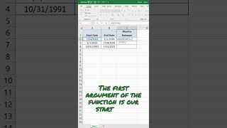 How to Count the Number of Months Between Two Dates in Excel [upl. by Noved525]