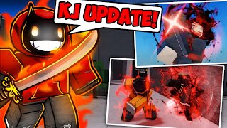 FREE KJ IS ALMOST HERE  NEW KJ MOVES in ROBLOX The Strongest Battlegrounds [upl. by Anileda]