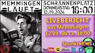 SpunktLIVE aus MEMMINGEN 12092024  MemmingenLÄUFT  Allgäu Unterallgäu MM1209 [upl. by Quartana]