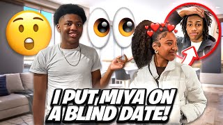 I PUT MIYA ON A BLIND DATE😳😍JACKSON PULLED UP [upl. by Aicilak475]