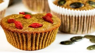 Glutenfreie SUPERFOODMUFFINS mit Kurkuma und Ingwer [upl. by Yanaton]