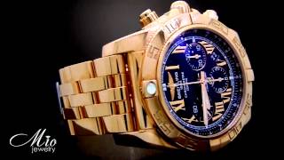 Mens Limited Edition Breitling Navitimer Chronomat 44 18k gold Automatic Watch [upl. by Etnaed]