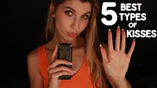 5 BEST TYPES OF K ISSES ASMR [upl. by Ttenyl]