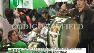 Hinchada de Banfield Así alentó la gente al equipo frente a Vélez Sarsfield 090511 [upl. by Yt]