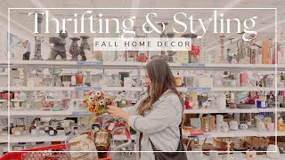 COME THRIFT WITH ME FOR FALL HOME DECOR  Fall thrift haul amp home decor on a budget [upl. by Anayia237]