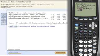 Constructing Confidence Intervals on Means with the TI83 or TI84 [upl. by Akived]