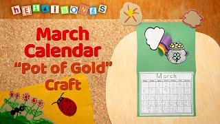 March Calendar  Crafts with Miss Kim [upl. by Ednalrym810]