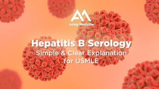 Hepatitis B Serology Simple amp Clear Explanation for USMLE  Acing Medicine [upl. by Aivin]