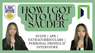 How I Got Into UBC Sauder School of Business [upl. by Carole]