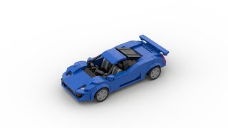 How to build a Lego speed champions size Jaguar XJR15 by NV Carmocs [upl. by Nylknarf538]