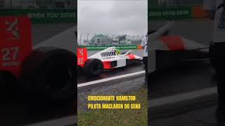 EMOCIONANTE LEWIS HAMILTON PILOTA MACLAREN DO SENA maclarenshortsf1flamengopalmeirashjsport [upl. by Maitilde585]