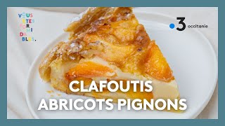 Clafoutis abricots pignons  Recette facile [upl. by Ylatan]