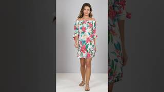 Studio  Bardot Tropical Tie Sleeve Tunic Dress Studio womensfashion dresses [upl. by Cresa]