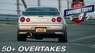 50 Overtakes  Historic Zandvoort Trophy 2024  Nissan Skyline R34 POV [upl. by Enywtna]