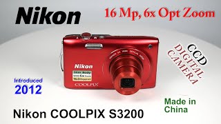 2012 Nikon COOLPIX S3200  CCD Digital Camera [upl. by Radley]