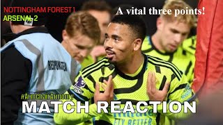 Nottingham Forest v Arsenal Match Reaction  ArmchairArmoury 2324 [upl. by Virgin]