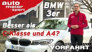 BMW 3er 320d G20 2019 Besser als CKlasse und A4  Vorfahrt Review I auto motor und sport [upl. by Ahsieker]