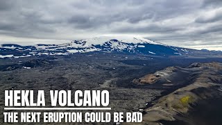 All About Hekla Volcano in Iceland  The New Eruption Pattern and New Drone Footage [upl. by Lakim]