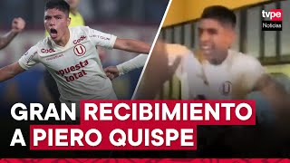 Universitario Piero Quispe fue ovacionado por familiares y vecinos tras ganar el Torneo Clausura [upl. by Lougheed]