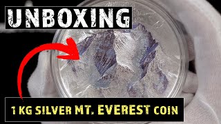 Unboxing 2023 Cook Islands 1 Kilo Silver Coin  Mt Everest  First Ascent [upl. by Cort]