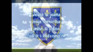 Jedna si Jedina  Himna Bosne i Hercegovine sa tekstom [upl. by Oran535]