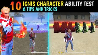 NEW IGNIS CHARACTER ABILITY TEST  GARENA FREE FIRE [upl. by Alger]