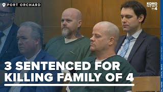 3 men sentenced to life in prison for 2017 murders of Kitsap County family [upl. by Cacka206]