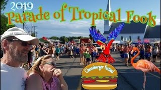 CHEESEBURGER FESTIVAL  PARADE OF TROPICAL FOOLS Caseville Michigan 2019 [upl. by Fremont]