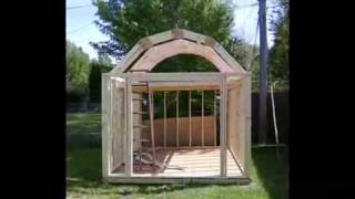 How to Build a Gambrel Shed Plans  Blueprints [upl. by Naahs601]