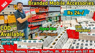 Branded Mobile Accessories Rs 24 Mi sony Jbl Oppo realme OnePlus samsung Accessories [upl. by Howlond]