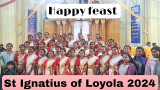 Happy feast ST IGNATIUS OF LOYOLA  Cathedral church ranchi vlog ranchi festival viralvides [upl. by Cirad166]