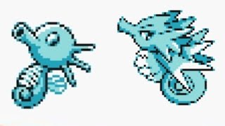 Horsea Seadra evol Evolucion Evolution gbc yellow amarillo ending Games cubone dragonair nes evolves [upl. by Akahs]