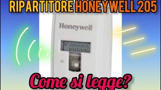 COME LEGGERE UN RIPARTITORE HONEYWELL 205 RADIO [upl. by Tiraj243]