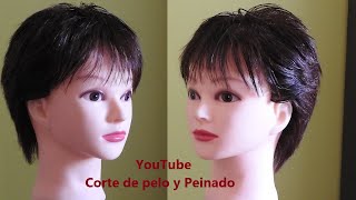 Como cortar el cabello corto para Mujer  Corte corto para Dama  Corte de pelo corto en capas [upl. by Hodosh866]