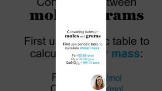 Master converting MOLES and GRAMS chemistry chemistrytutorial chemistryhelp chemistryexam [upl. by Amaryl]