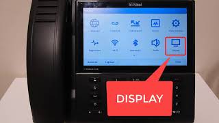 Mitel 6940  Display Settings [upl. by Stuart105]