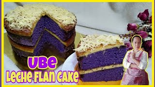 Ube Leche flan cake  Ube Custard Cake Easy Recipe [upl. by Chapnick]