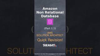 AWS Solution Architect NoSQL DynamoDB  Part 1 Quick Review [upl. by Gemina]