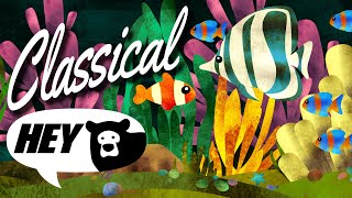 Hey Bear Sensory  Classical Aquarium  30 Minutes  Relaxing Video with Music [upl. by Solegna]