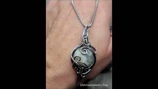 🪐🌅Arrakis Agate sterling silver handmade talisman by zdartisanjewelry IG [upl. by Esertap266]