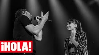 David Bisbal apadrina a Aitana OT la nueva princesa de su concierto [upl. by Fields]