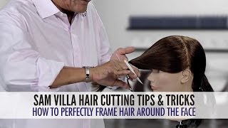 How To Easily Frame Hair Around The Face Using a Twist Cutting Technique [upl. by Falzetta]