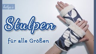 Stulpen Armstulpen nähen für alle Größen [upl. by Gamal]