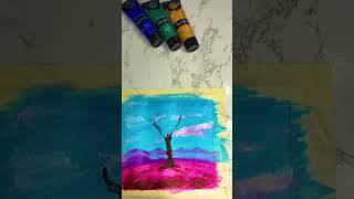 Easy painting idea for beginners  Acrylic painting  Rafia Art [upl. by Sarid]