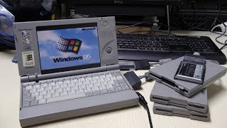 FDD testing  TOSHIBA Libretto 70CT [upl. by Alyakim]