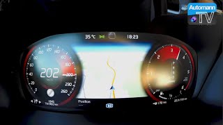 2016 Volvo XC90 D5 225hp  0203 kmh acceleration 60FPS [upl. by Leicam632]