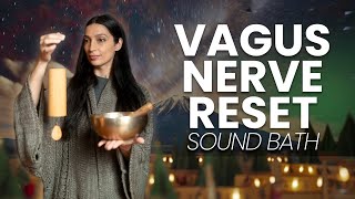 Vagus Nerve Reset to Sleep  Sound Bath Healing Meditation 1 Hour [upl. by Espy679]