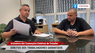 DIREITOS GARANTIDOS  Sindicato começou a assinar as Convenções Coletivas da Campanha Salarial [upl. by Gunas]